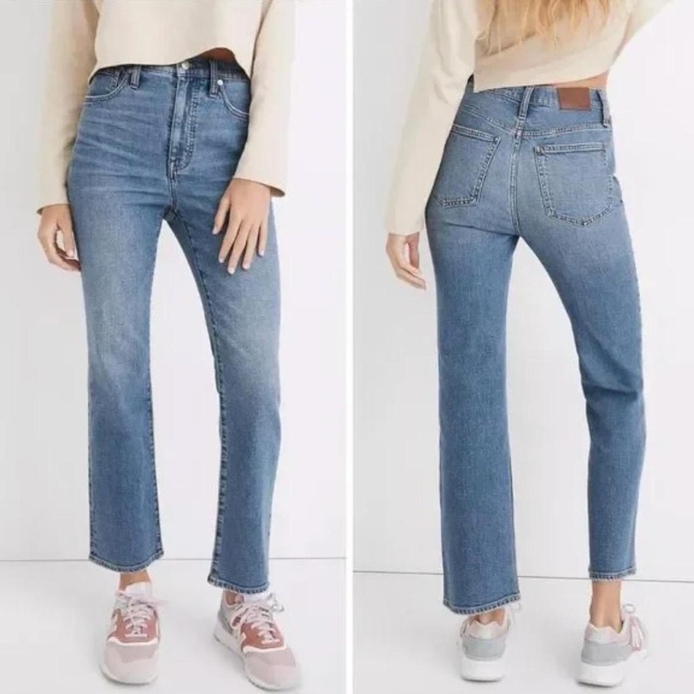 Madewell - Slim Demi Boot Jeans in Enright Wash